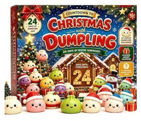 Christmas Dumpling Squishy Advent Calendar - 24 Days