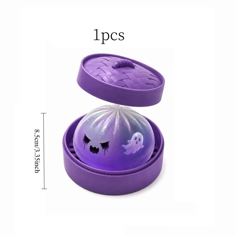 Halloween Ghost Dumpling Squishy with Steamer