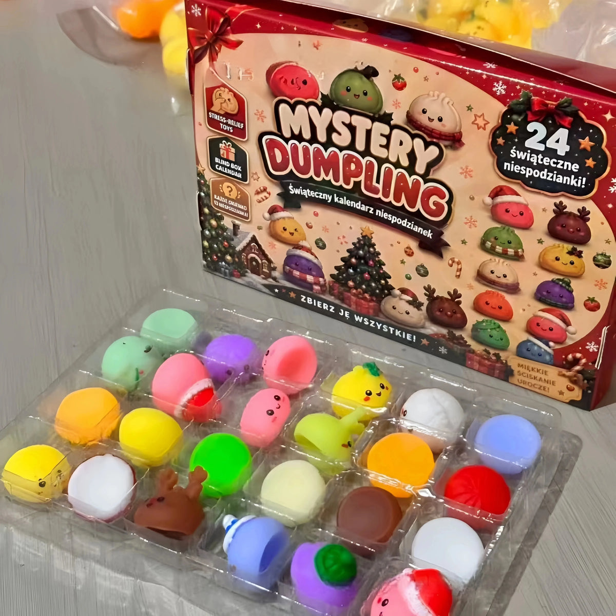 Christmas Dumpling Squishy Advent Calendar - 24 Days