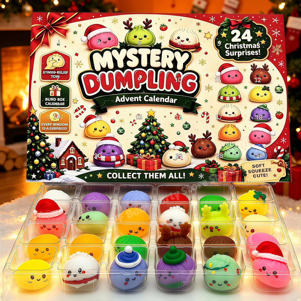 Christmas Dumpling Squishy Advent Calendar - 24 Days