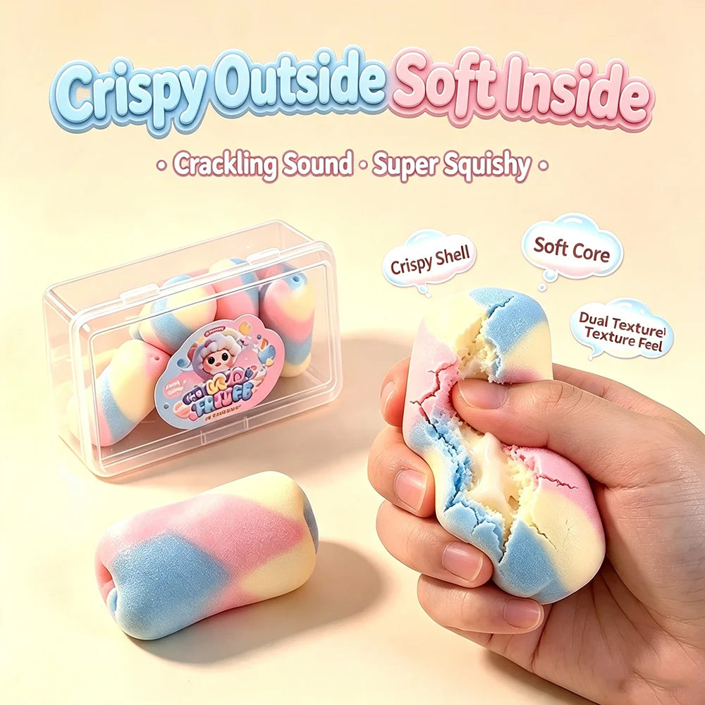 Mint Chocolate Wax Ball Squishy Fidget Toy