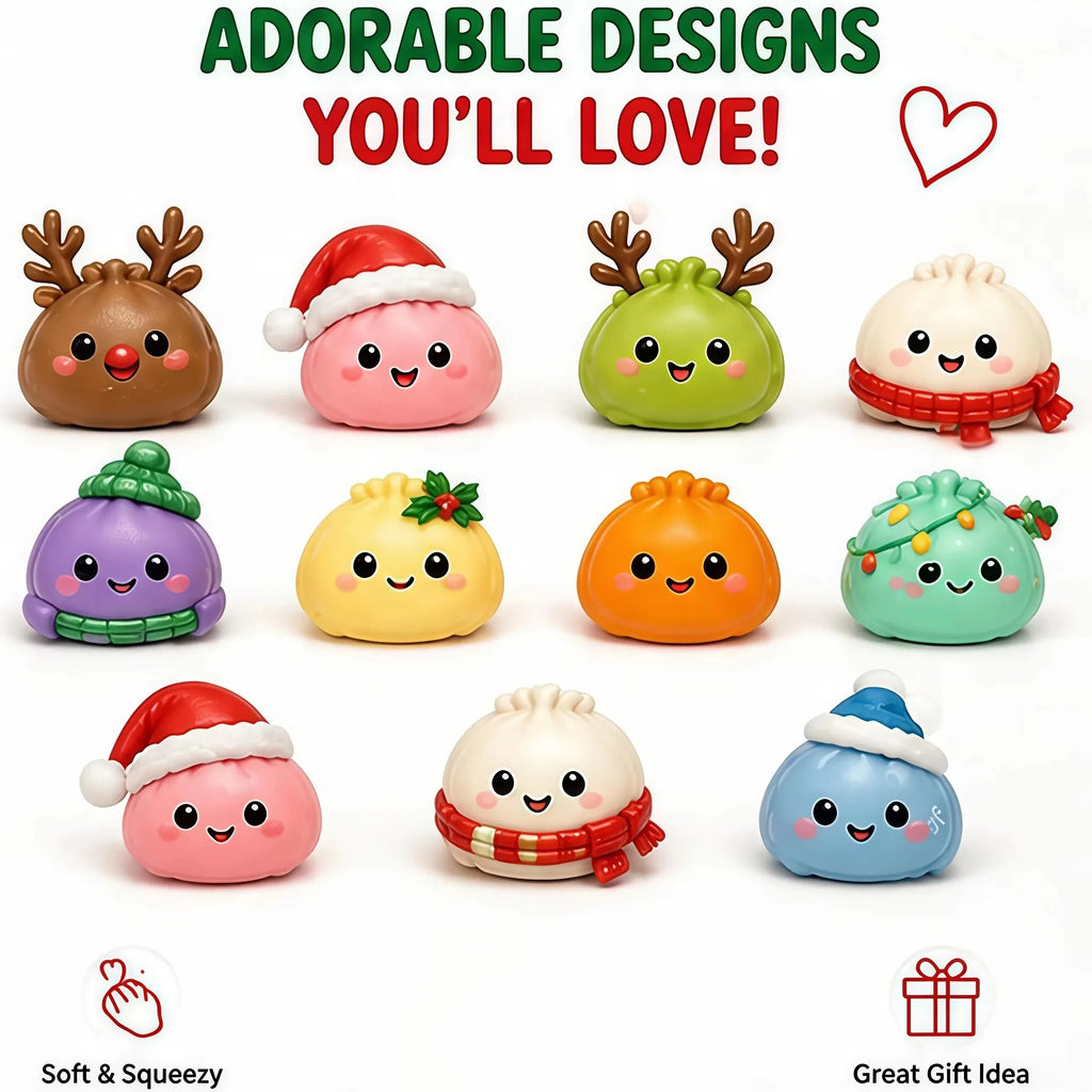 Christmas Dumpling Squishy Advent Calendar - 24 Days